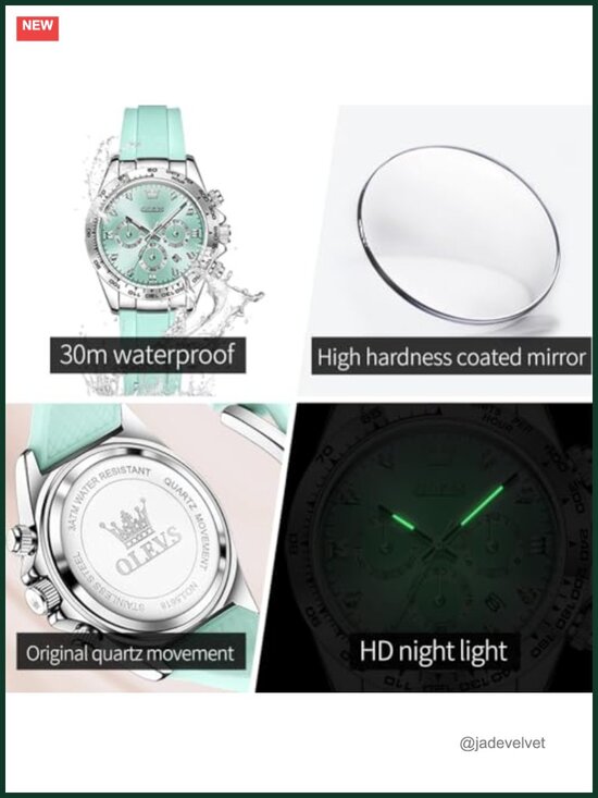 Luxury Diamond Women\'s Watch Stainless Steel Bracelet Waterproof Analog main image 4